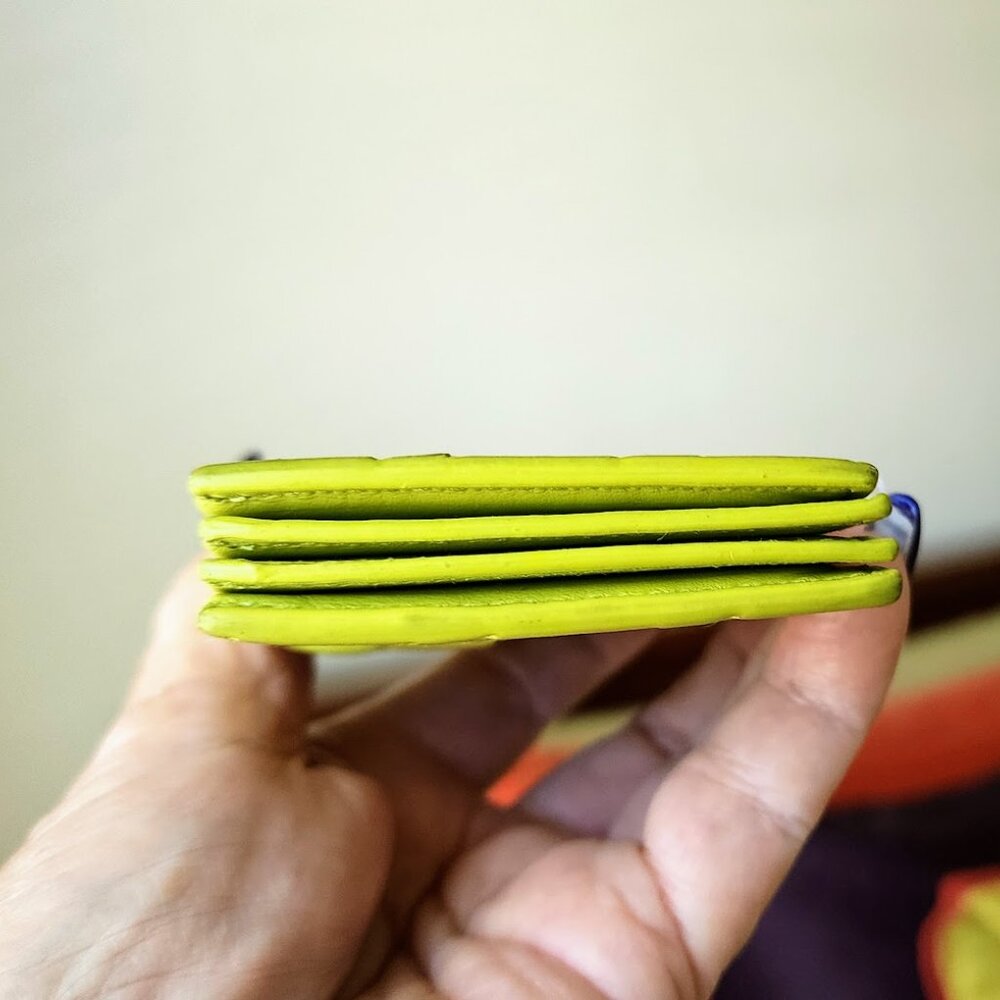 Bottega Veneta Kiwi Intrecciato Concertina Card Holder - Picture 2 of 9